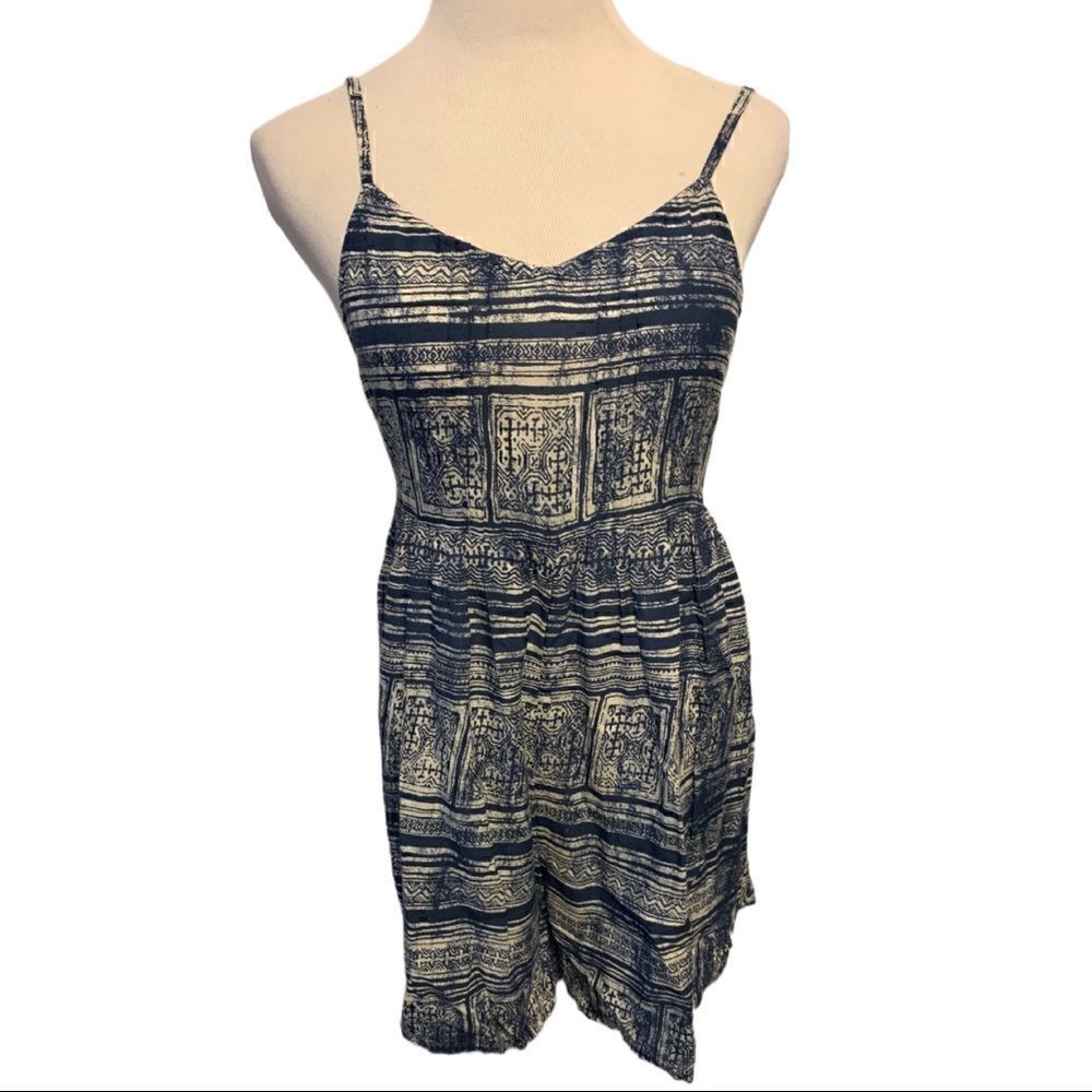 Roxy Blue and White Romper Sz S